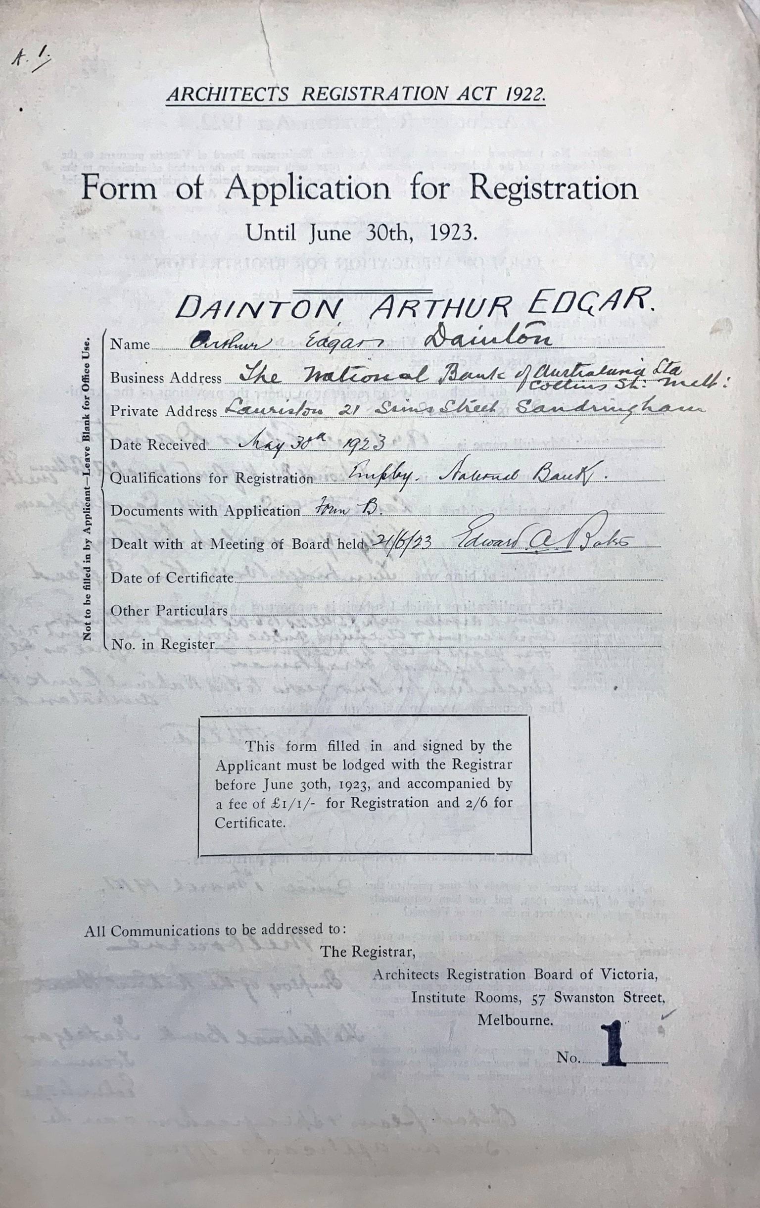 Arthur Edgar Dainton
